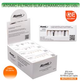 ATOMIC FILTROS SLIM CERAMICOS 20 Uds. 01.63500