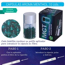 MCT CAPSULAS PACK 100 AROMA MENTHOL 10 Uds. MCT5
