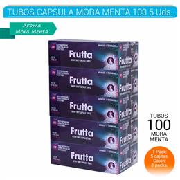 FRUTTA TUBES CAPSULAS 100 MORA MENTA PACK 5 Uds. MCT3
