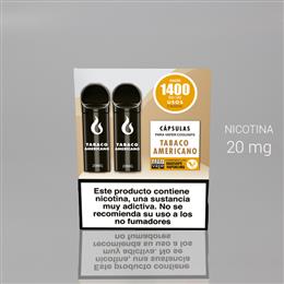 COOL VAPS Q-POD KIT 2 RECARGAS TABACO AMERICANO 20mg 1 Ud.QPD019