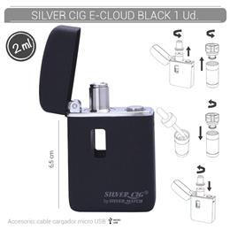 SILVER CIG E-CLOUD BLACK 1 Ud. 40678691