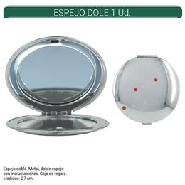 ESPEJO DOBLE METAL BRILLANTES 1 Ud. 84.05800