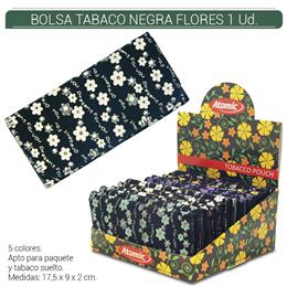 BOLSA ATOMIC TABACO NEGRA/FLORES 12 Uds. 04.05911