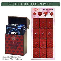 PITILLERA ATOMIC PVC STIFF RED HEARTS 12 Uds. 04.50715