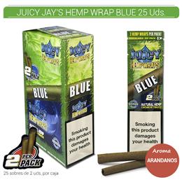 JUICY JAY´S HEMP WRAP BLUE ARANDANOS 25 Uds.9902266