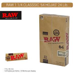 RAW 1 1/4 CLASSIC 24 Lib. 64 hojas