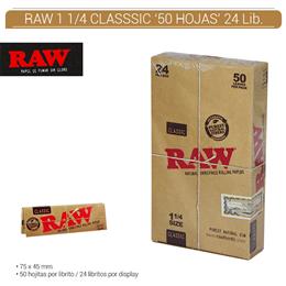 RAW 1 1/4 CLASSIC 24 Lib. 50 hojas