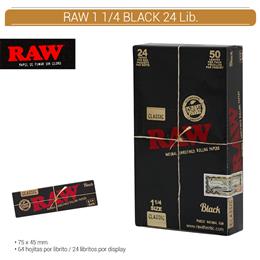 RAW 1 1/4  BLACK 42 Lib.