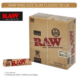 RAW KING SIZE SLIM CLASSIC 50 Lib.