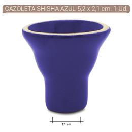 CAZOLETA SHISHA AZUL 5,2 x 2,1 cm. 1 Ud. 124.79601