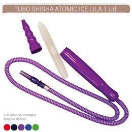 TUBO SHISHA ATOMIC ICE ACRILICO LILA 1.80 mt. 1 Ud. 02.39985