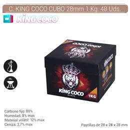 CARBON KING COCO CUBO 28 mm. 1 Kg. 48 Uds. 124.803