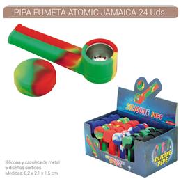 PIPA ATOMIC FUMETA JAMAICA SILICONA 24 Uds. 02.12761