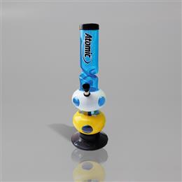 BONG ATOMIC BUBLES AZUL BASE CAUCHO 30 cm. 1 Ud. 02.12836B