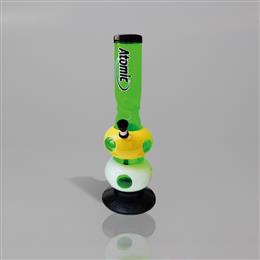 BONG ATOMIC BUBLES VERDE BASE CAUCHO 30 cm. 1 Ud. 02.12836G