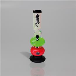 BONG ATOMIC BUBLES TRANSPARENTE BASE CAUCHO 30 cm. 1 Ud. 02.12836T