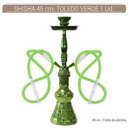 SHISHA 45 cm. 2 Mang. TOLEDO VERDE 1 Ud. 02.30496