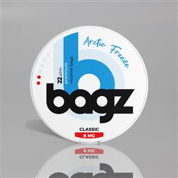 BAGZ NICOTINE 22 SACS ARTIC FREEZE 8 mg/m 5 Uds. BAGZ-01