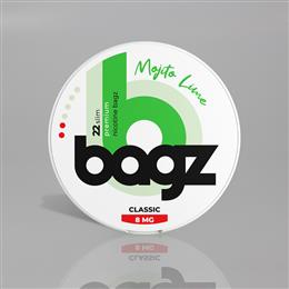 BAGZ NICOTINE 22 SACS MOJITO LIMA 8 mg/m 5 Uds. BAGZ-07