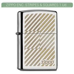 ZIPPO ENC. STRIPES & SQUARES 1 Ud. 60001982