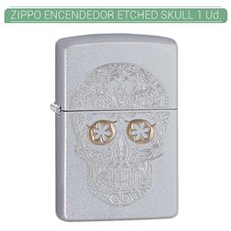 ZIPPO ENC. ETCHED SKULL 1 Ud. 60002982