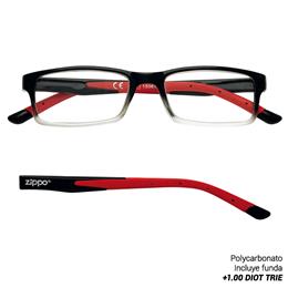 ZIPPO READING GLASSES +1.00 DIOT TRIE 1 Ud. 31Z091-RED-100 2006095