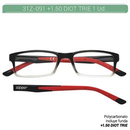 ZIPPO READING GLASSES +1.50 DIOT TRIE 1 Ud. 31Z091-RED-150 2006096