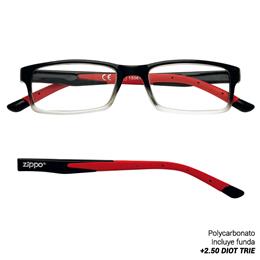 ZIPPO READING GLASSES +2.50 DIOT TRIE 1 Ud. 31Z091-RED250 2006098