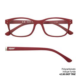 ZIPPO READING GLASSES +2.50 DIOT TRIE 1 Ud. 31Z-B27-RED250