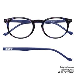 ZIPPO READING GLASSES +2.00 DIOT TRIE 1 Ud. 31Z-B18-BLU200