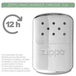 ZIPPO HAND WARMER - 12 HOUR CHROME 1 Ud. 60001658