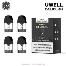 UWELL CALIBURN POD REPLACEMENT 1.0 Ohm 4 Uds.