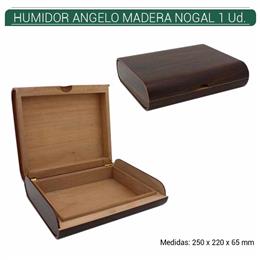 HUMIDOR ANGELO MADERA NOGAL 1 Ud. 92067