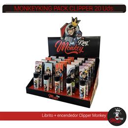 MONKEYKING CLIPPER+LIBRITO 20 Uds. MMEX20CPM
