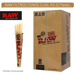 RAW CONOS KS 3 Uds 32 Packs