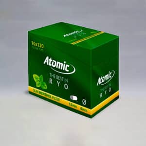 ATOMIC FILTROS SLIM MENTHOL 120 10 Uds. 01.63005