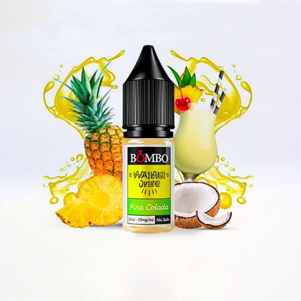 BOMBO NIC SALTS PIÑA COLADA WAILANI JUICE 20 mg 10 ml 1 Ud.