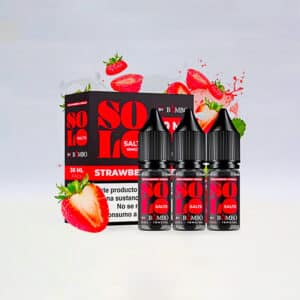 BOMBO SOLO SALTS STRAWBERRY CREAM 10 mg 10 ml 3 Uds.