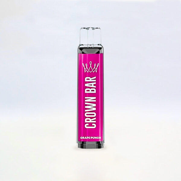 CROWN BAR VAP DESECHABLE GRAPE PUNCH DIS. 600 PUFF 20mg 1 Ud.