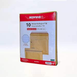 SOBRES ACOLCHADOS KRAFT Nº18 270 x 360 mm. 10 Uds. 10181800