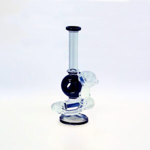 BONG CRISTAL PYREX BLACK 20 cm. 1 Ud. 02.12628