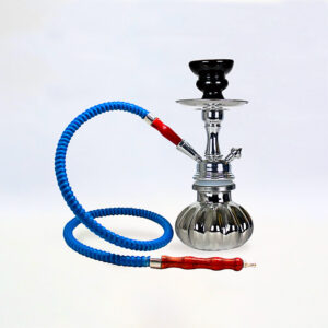 SHISHA 25 cm. 1 Mang. PLATEADA METALIZADA 1 Ud. 02.30028