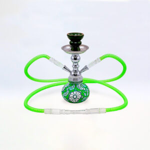 SHISHA 25 cm. 2 Mang. FLOWERS FHIMO VERDE 1 Ud. 02.30652