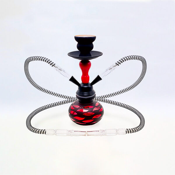 SHISHA 25 cm. 2 Mang. APOLO ROJA 1 Ud. 02.30760