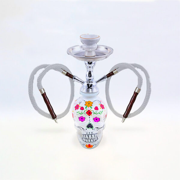 SHISHA 30 cm. 2 Mang. CATRINA ARTESANAL BLANCA 1 Ud. 02.30095