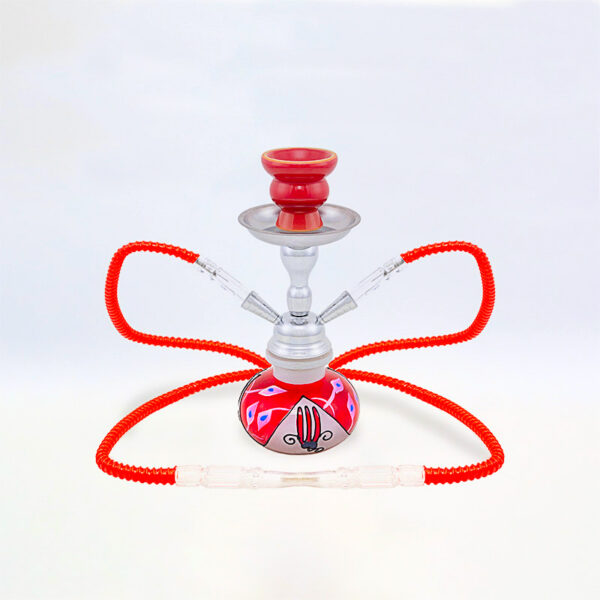 SHISHA 25 cm.2 Mang. MOSHI ROJA 1 Ud. 02.30773