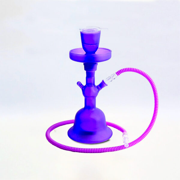 SHISHA 35 cm. 1 Mang. GLASS LILA LED 1 Ud. 02.30470