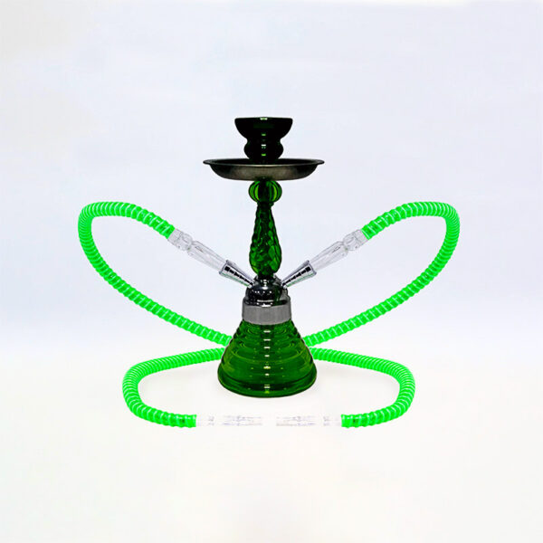 SHISHA 30 cm. 2 Mang. ANUBIS VERDE 1 Ud. 02.30579