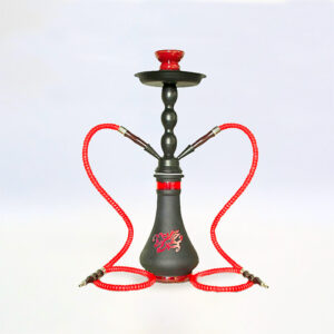 SHISHA 45 cm. 2 Mang. JAPON BLACK ROJA 1 Ud. 02.30420