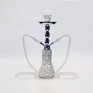 SHISHA 45 cm. 2 Mang. LUXOR BLANCA 1 Ud. 02.30551